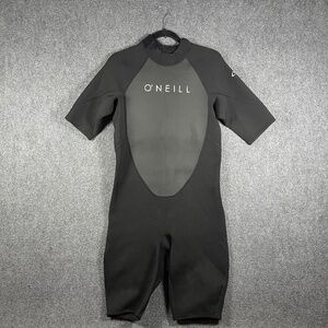 O'Neill Reactor 2 2mm Shorty Wetsuit Black Gray Mens Size XL #1463